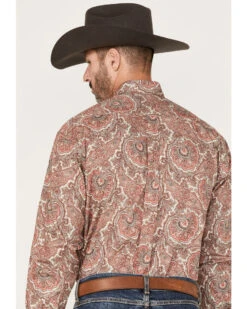 Stetson Men's Paisley Print Long Sleeve Button Down Western Shirt 8 Stetson Men's Paisley Print Long Sleeve Button Down Western Shirt -Ariat Store 2000370662 600 P4