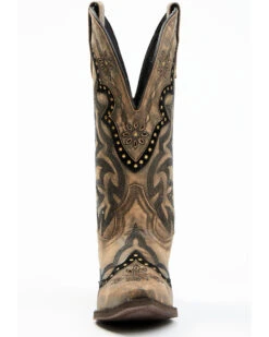 Laredo Women's Skyla Floral Studded Western Performance Boots - Snip Toe -Ariat Store 2000371067 201 P4
