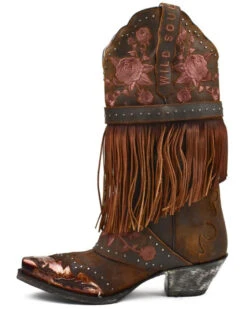 Dan Post Women's Bed Of Roses Fringe Embroidered Western Boot - Snip Toe 11 Dan Post Women's Bed Of Roses Fringe Embroidered Western Boot - Snip Toe -Ariat Store 2000371108 235 P3