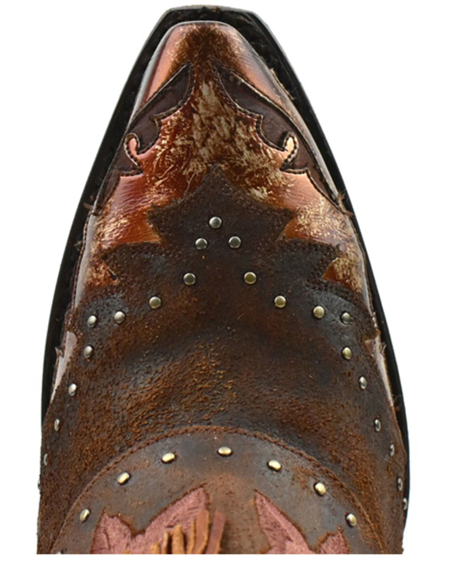 Dan Post Women's Bed Of Roses Fringe Embroidered Western Boot - Snip Toe 4 Dan Post Women's Bed Of Roses Fringe Embroidered Western Boot - Snip Toe - Image 2