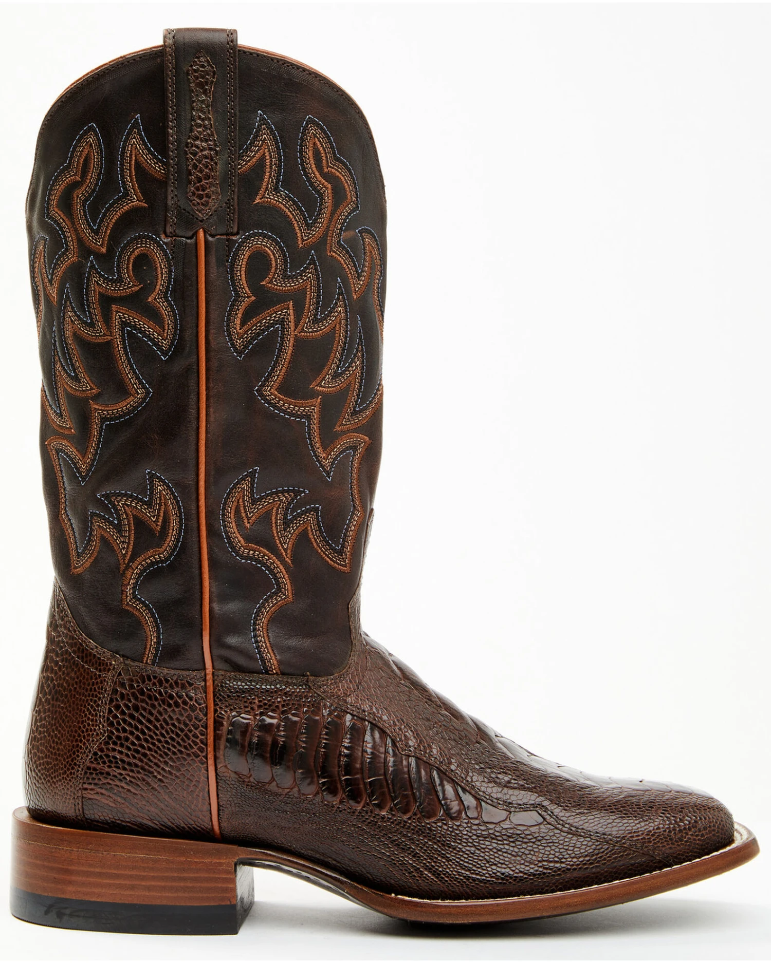 Cody James Men's Antique Cafe Ostrich Leg Exotic Western Boots - Broad Square Toe 3 Cody James Men's Antique Cafe Ostrich Leg Exotic Western Boots - Broad Square Toe