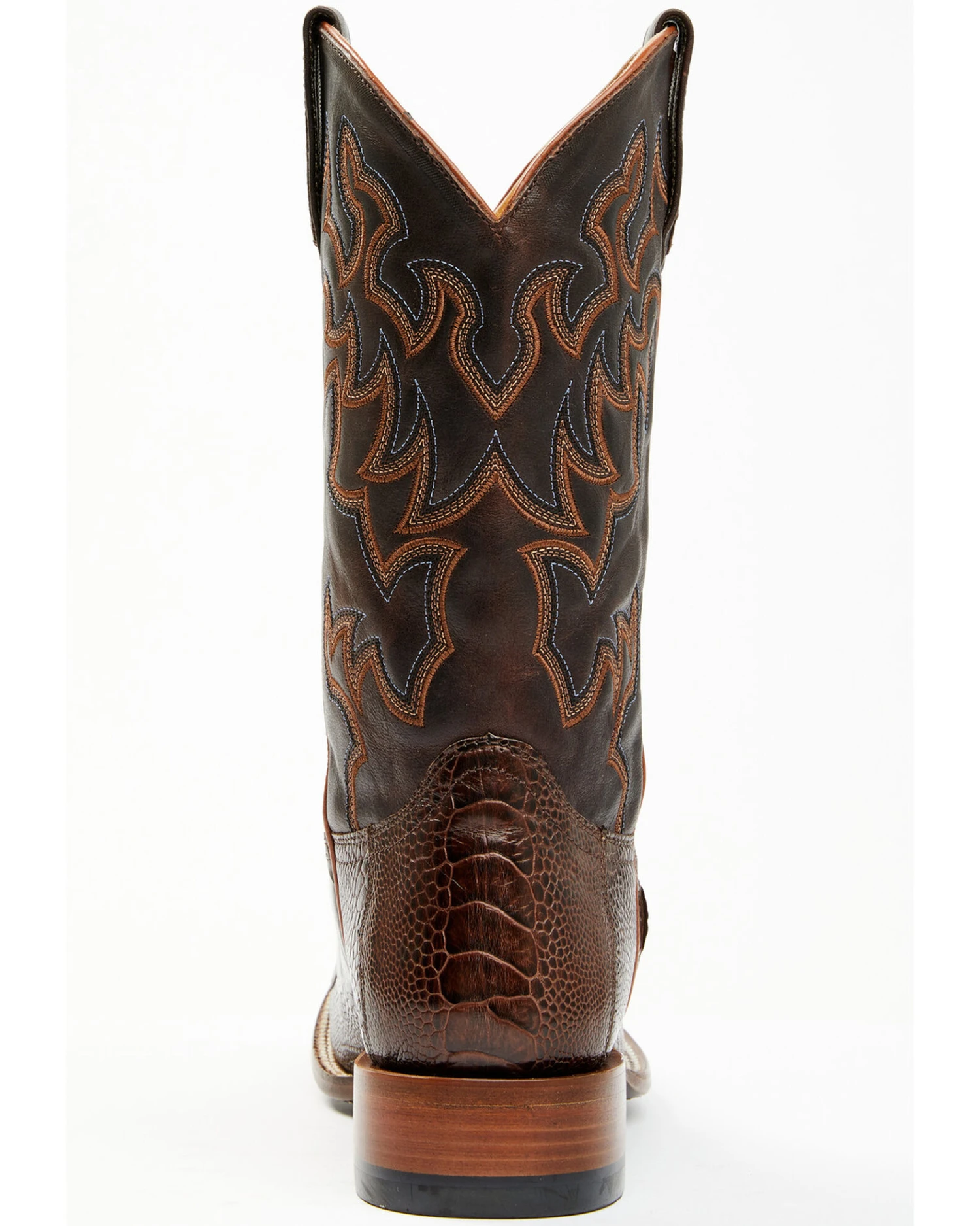 Cody James Men's Antique Cafe Ostrich Leg Exotic Western Boots - Broad Square Toe 9 Cody James Men's Antique Cafe Ostrich Leg Exotic Western Boots - Broad Square Toe - Image 7