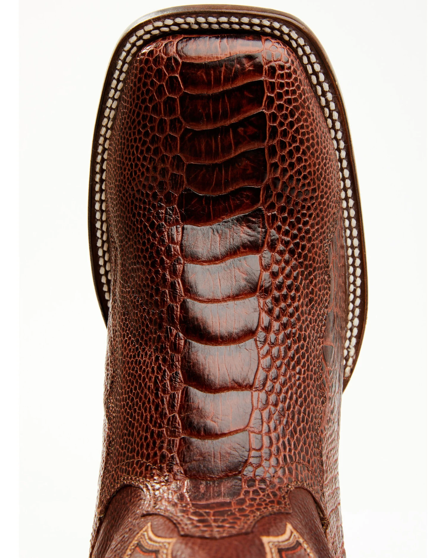 Cody James Men's Brandy Ostrich Leg Exotic Western Boots - Broad Square Toe 3 Cody James Men's Brandy Ostrich Leg Exotic Western Boots - Broad Square Toe