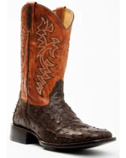 Cody James Men's Sienna Genuine Ostrich Exotic Western Boots - Broad Square Toe 12 Cody James Men's Sienna Genuine Ostrich Exotic Western Boots - Broad Square Toe -Ariat Store 2000371861 200 P1