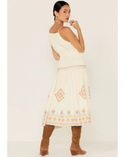 Miss Me Women's Southwestern Embroidered Tiered Midi Dress 8 Miss Me Women's Southwestern Embroidered Tiered Midi Dress -Ariat Store 2000372852 110 P4
