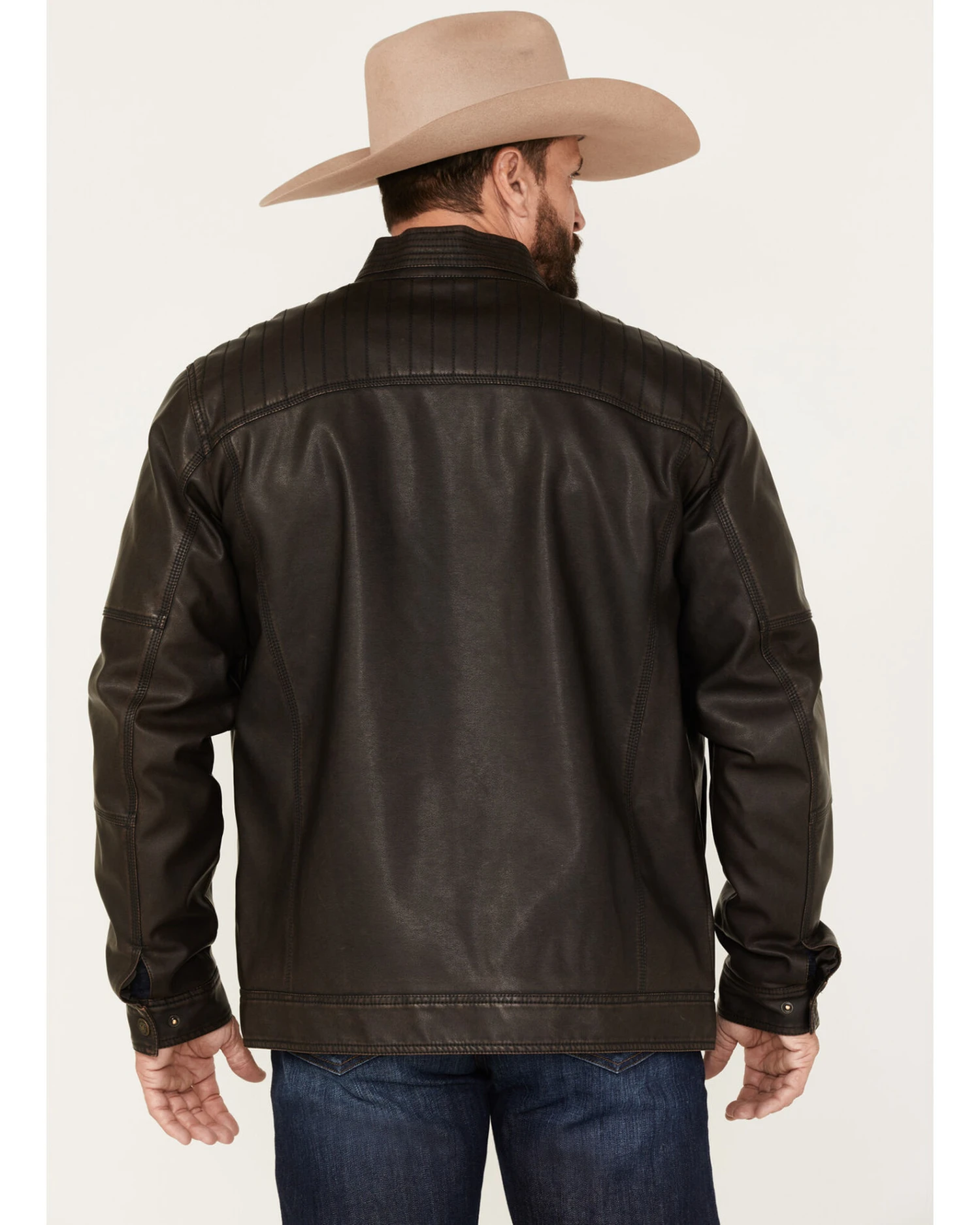 Cody James Men's Houston Distressed Moto Jacket 5 Cody James Men's Houston Distressed Moto Jacket - Image 3