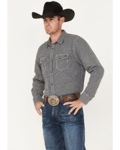 Blue Ranchwear Men's Gingham Print Work Pearl Snap Western Shirt -Ariat Store 2000374163 022 P2