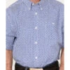 RANK 45 Men's Troubador Geo Print Short Sleeve Button-Down Western Shirt -Ariat Store 2000374167 400 P3