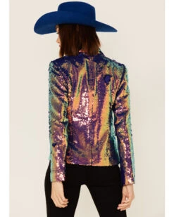 Any Old Iron Women's Oil Slick Sequin Blazer Jacket -Ariat Store 2000374267 900 P3