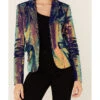 Any Old Iron Women's Oil Slick Sequin Blazer Jacket 1 Any Old Iron Women's Oil Slick Sequin Blazer Jacket -Ariat Store 2000374267 900 P4