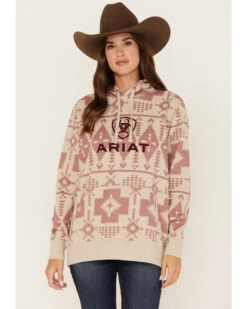 Ariat Women's Southwestern Print Logo Graphic Hoodie -Ariat Store 2000374278 280 P1