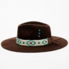 Idyllwind Women's Brown Beaded Oxbow Wool Felt Western Hat