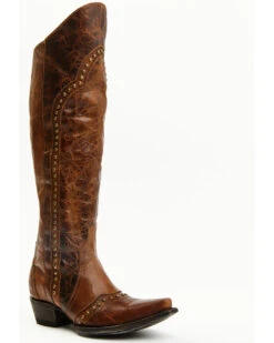 Idyllwind Women's Straight Up Orix Goat Studded Leather Tall Western Boots - Snip Toe -Ariat Store 2000374774 200 P1