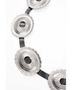 Double J Saddlery Women's Oval Concho Leather Belt