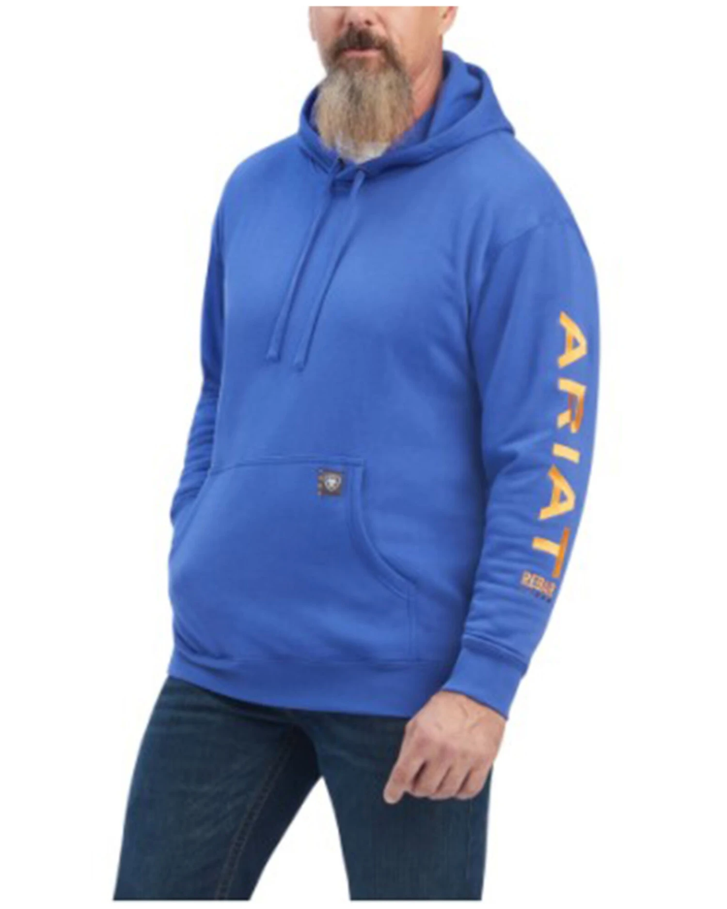 Ariat Men's Rebar Logo Sleeve Graphic Hooded Work Sweatshirt - Big & Tall 3 Ariat Men's Rebar Logo Sleeve Graphic Hooded Work Sweatshirt - Big & Tall