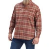 Ariat Men's Rebar Plaid DuraStretch Button Down Flannel Work Shirt -Ariat Store 2000375909 640 P1