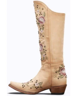Junk Gypsy By Lane Women's Flora Floral Studded Western Boots - Snip Toe -Ariat Store 2000375972 103 P3