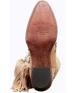 Junk Gypsy By Lane Women's Flora Floral Studded Western Boots - Snip Toe -Ariat Store 2000375972 103 P7