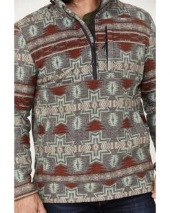 Powder River Outfitters Men's 1/2 Zip Southwestern Print Fleece Sweatshirt 8 Powder River Outfitters Men's 1/2 Zip Southwestern Print Fleece Sweatshirt -Ariat Store 2000376231 022 P3