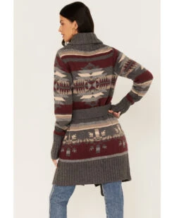 Stetson Women's Southwestern Knit Long Cardigan Sweater 9 Stetson Women's Southwestern Knit Long Cardigan Sweater -Ariat Store 2000378251 020 P4