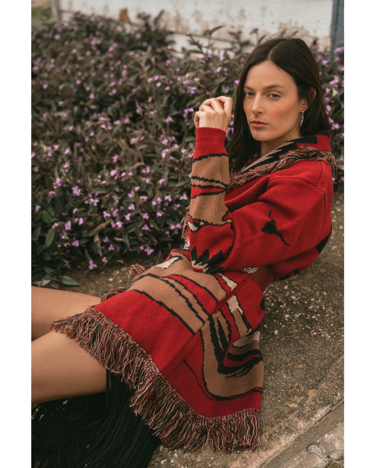 Idyllwind Women's Savannah Southwest Fringe Cardigan 4 Idyllwind Women's Savannah Southwest Fringe Cardigan - Image 2