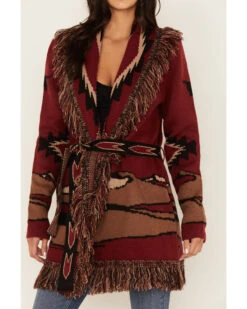 Idyllwind Women's Savannah Southwest Fringe Cardigan 10 Idyllwind Women's Savannah Southwest Fringe Cardigan -Ariat Store 2000380687 605 P4