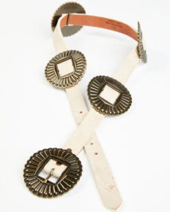 Shyanne Women's Tooled Concho Belt