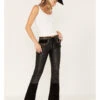 Understated Leather Women's Wild Cats Mid Rise Leather Flare Pants -Ariat Store 2000381542 001 P1