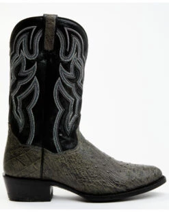 Dan Post Men's Exotic Full-Quill Ostrich Western Boots - Round Toe -Ariat Store 2000381795 020 P2