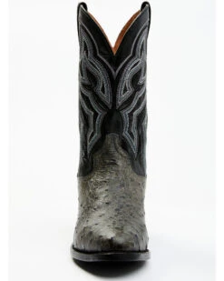 Dan Post Men's Exotic Full-Quill Ostrich Western Boots - Round Toe -Ariat Store 2000381795 020 P4