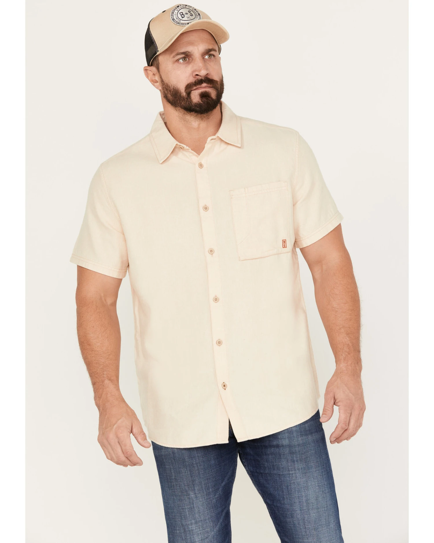 Brothers & Sons Men's Casual Short Sleeve Button-Down Western Shirt 5 Brothers & Sons Men's Casual Short Sleeve Button-Down Western Shirt - Image 3