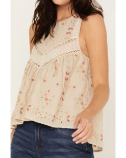 Cleo + Wolf Women's Embroidered Halter Top -Ariat Store 2000382882 110 P3