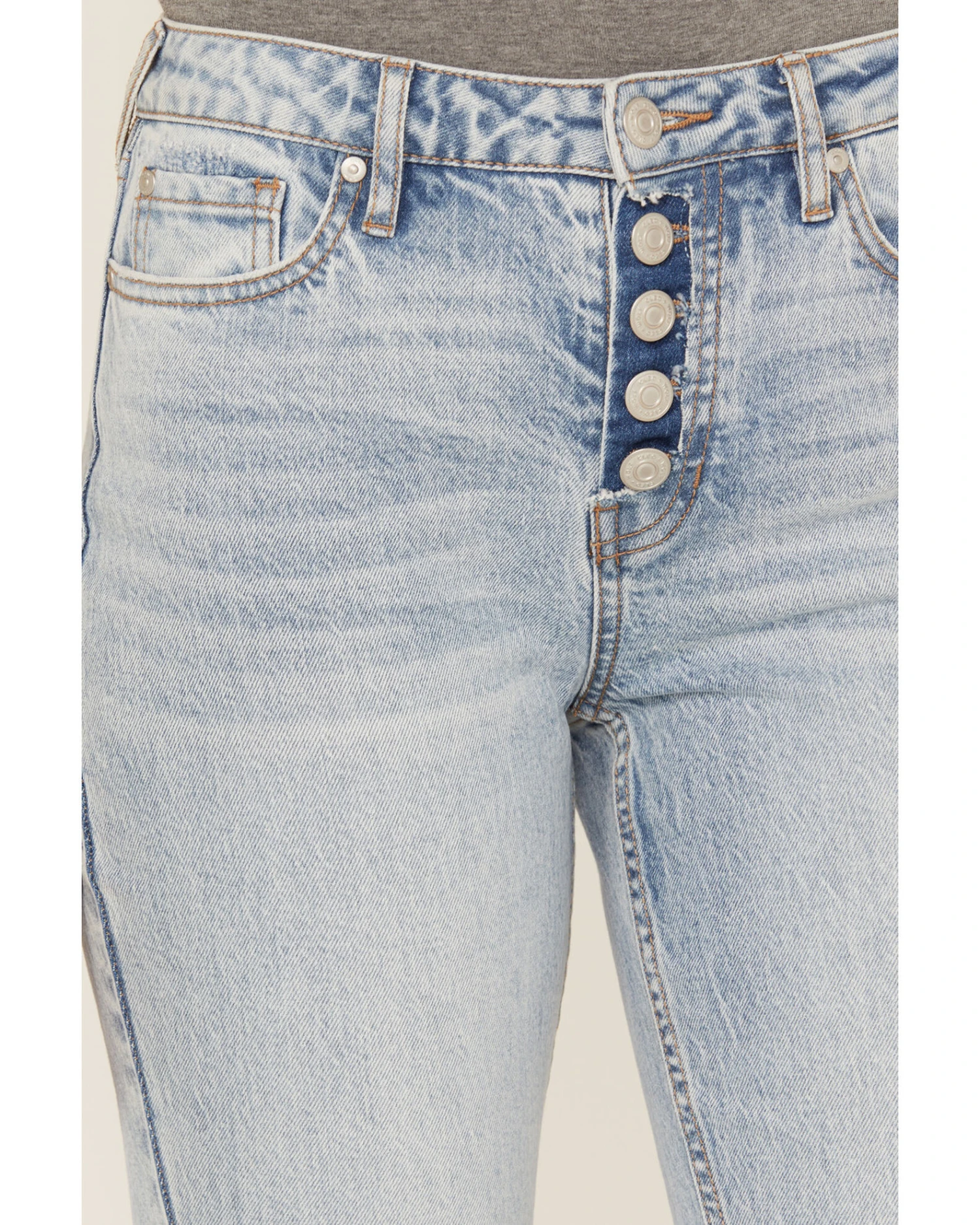 Cleo + Wolf Women's Light Wash High Rise Slim Bootcut Jeans 6 Cleo + Wolf Women's Light Wash High Rise Slim Bootcut Jeans - Image 4