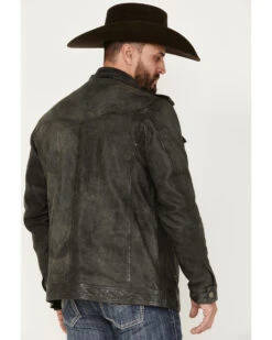 Moonshine Spirit Men's Leather Moto Jacket