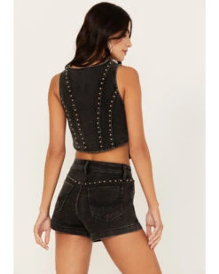 Idyllwind Women's Delrose Drive Studded Denim Vest 9 Idyllwind Women's Delrose Drive Studded Denim Vest -Ariat Store 2000383303 001 P4