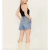 Wrangler Women's Light Wash High Rise A-Line Cutoff Donna Shorts -Ariat Store 2000383483 400 P3