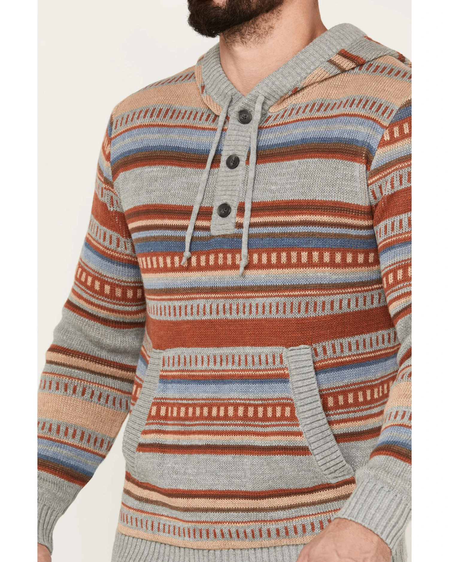Pendleton Men's Medallion Striped Hooded Pullover 5 Pendleton Men's Medallion Striped Hooded Pullover - Image 3