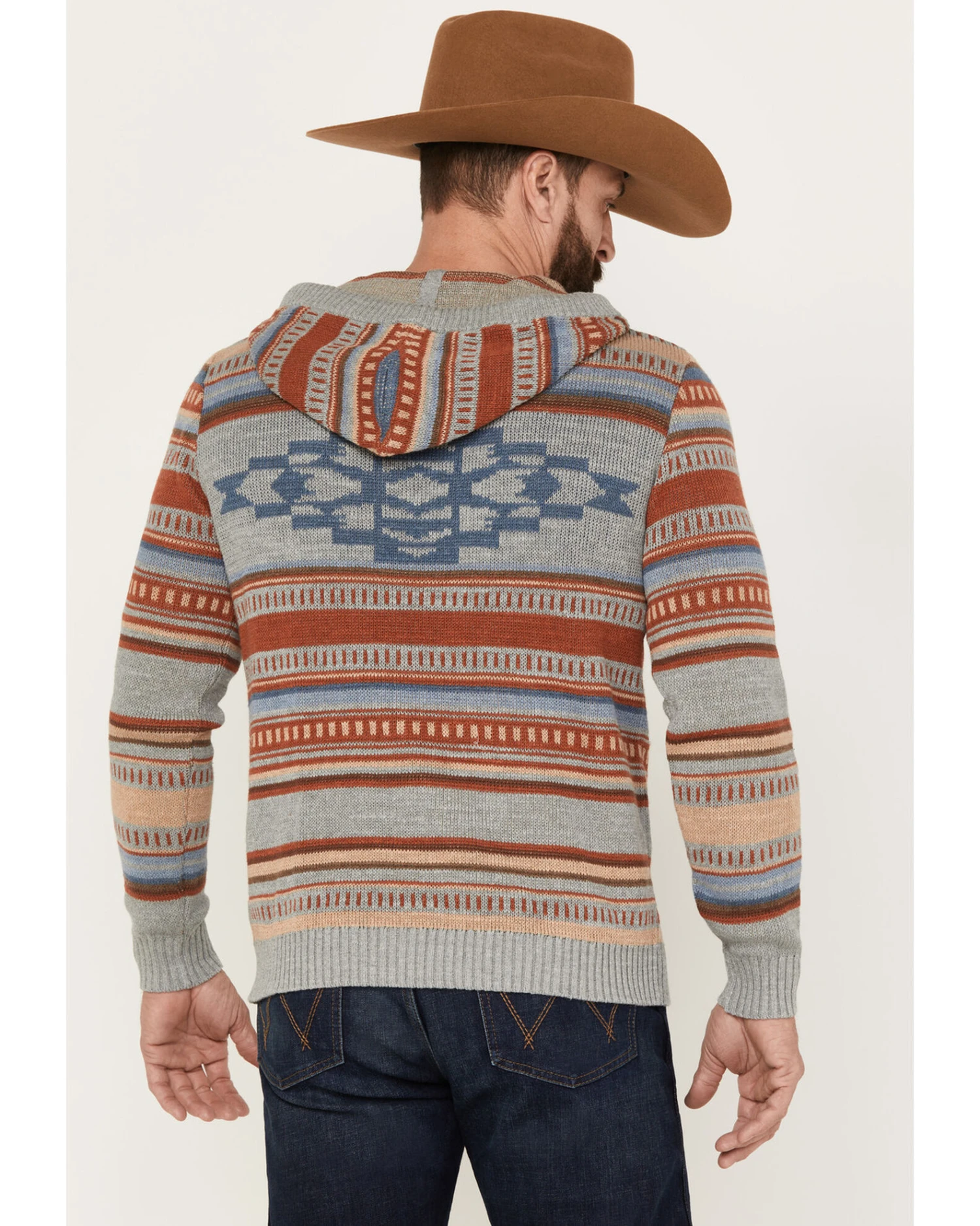 Pendleton Men's Medallion Striped Hooded Pullover 6 Pendleton Men's Medallion Striped Hooded Pullover - Image 4