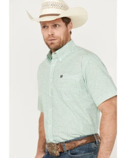 Cinch Men's Geo Print Short Sleeve Button Down Western Shirt -Ariat Store 2000383901 300 P2