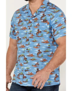 Cinch Men's Camp Tumbleweed Cowboy Short Sleeve Button-Down Western Shirt 8 Cinch Men's Camp Tumbleweed Cowboy Short Sleeve Button-Down Western Shirt -Ariat Store 2000383903 400 P3