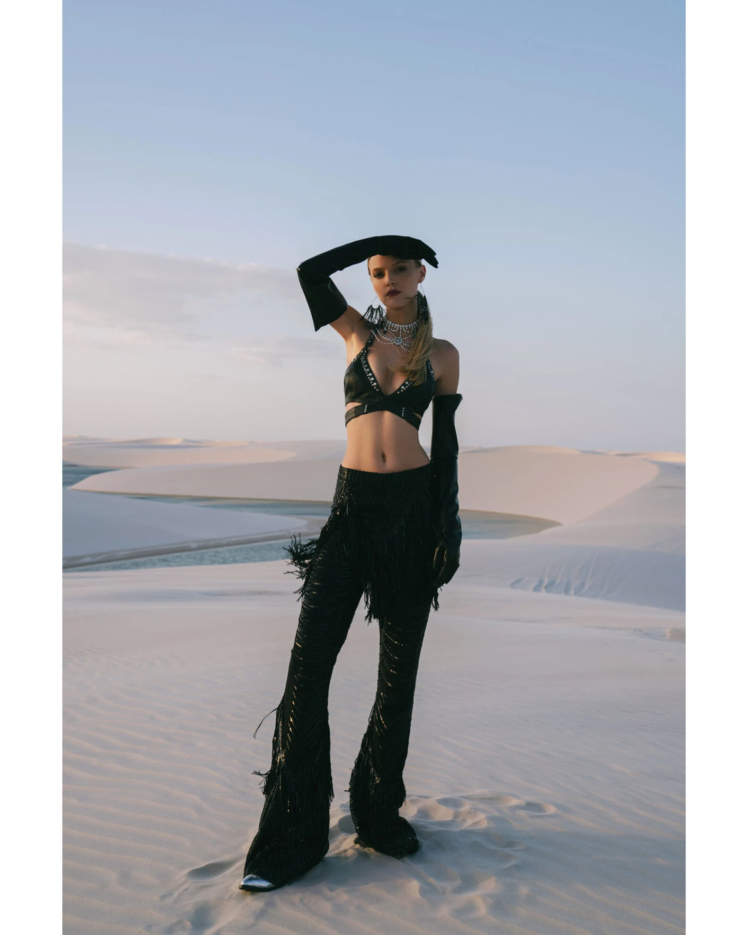 Any Old Iron Women's Beaded Fringe Flare Pants 4 Any Old Iron Women's Beaded Fringe Flare Pants - Image 2