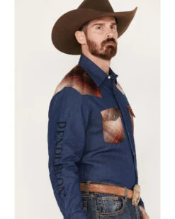 Wrangler Men's Pendleton Long Sleeve Western Work Shirt -Ariat Store 2000384600 415 P2