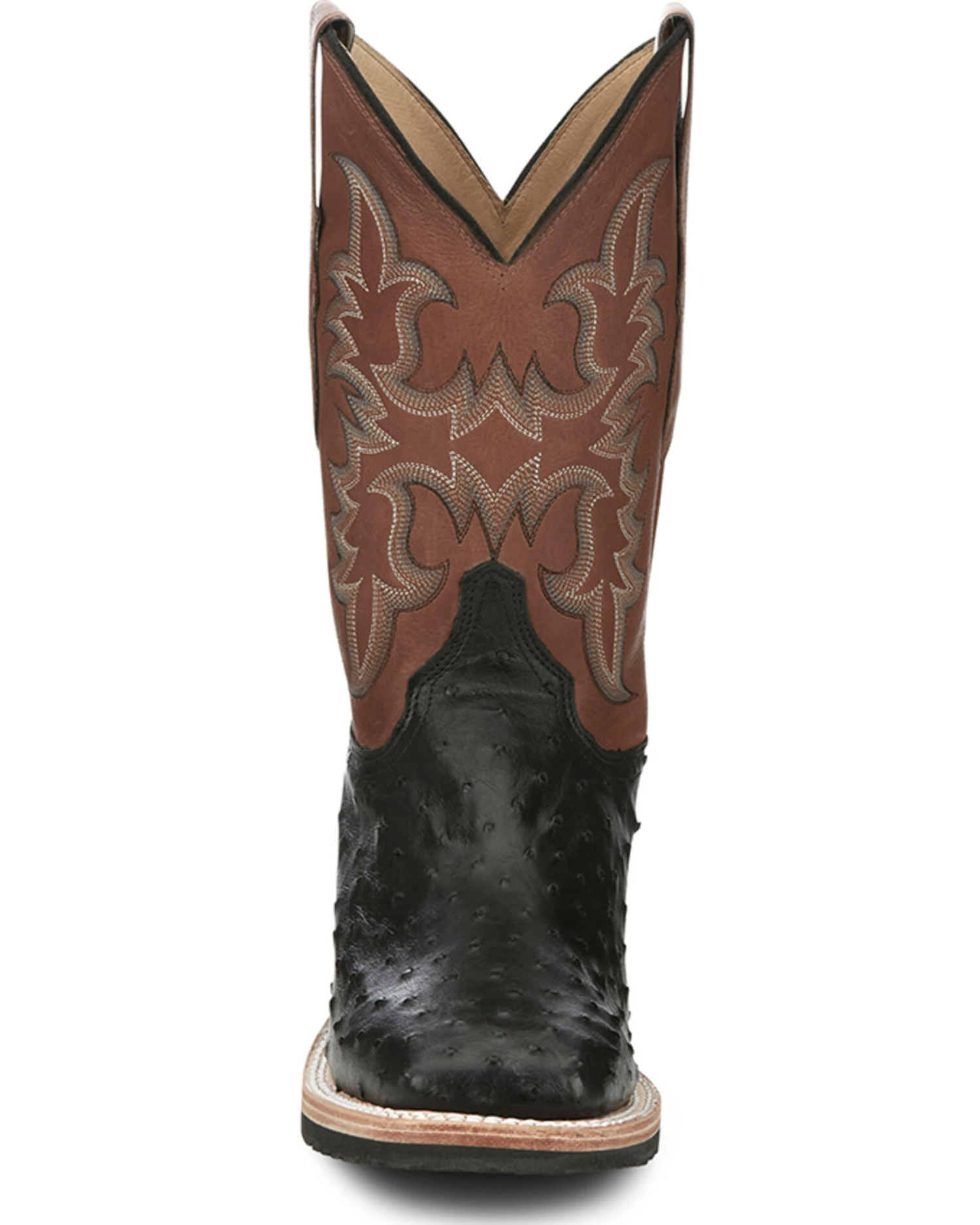 Justin Men's Drover Exotic Full Quill Ostrich Western Boots - Broad Square Toe 9 Justin Men's Drover Exotic Full Quill Ostrich Western Boots - Broad Square Toe - Image 7