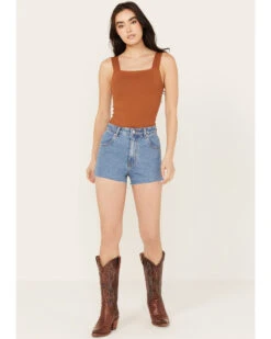 Rolla's Women's Medium Wash High Rise Denim Shorts -Ariat Store 2000386545 414 P1
