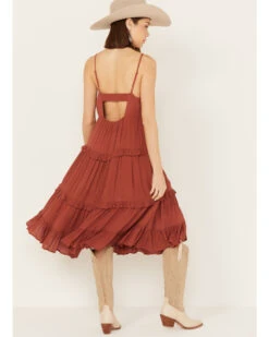 Bila77 Women's Floral Embroidered Tier Midi Dress 9 Bila77 Women's Floral Embroidered Tier Midi Dress -Ariat Store 2000392115 220 P4