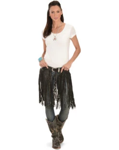 Kobler Leather Women's Hand-Tooled Beaded Fringe Belt 13 Kobler Leather Women's Hand-Tooled Beaded Fringe Belt -Ariat Store 225J31 89 D1