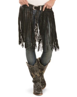 Kobler Leather Women's Hand-Tooled Beaded Fringe Belt 12 Kobler Leather Women's Hand-Tooled Beaded Fringe Belt -Ariat Store 225J31 89 D4