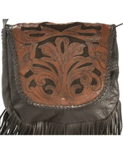 Kobler Leather Black Hand-Tooled Antique Finish Bag -Ariat Store 2589S5 89 D1