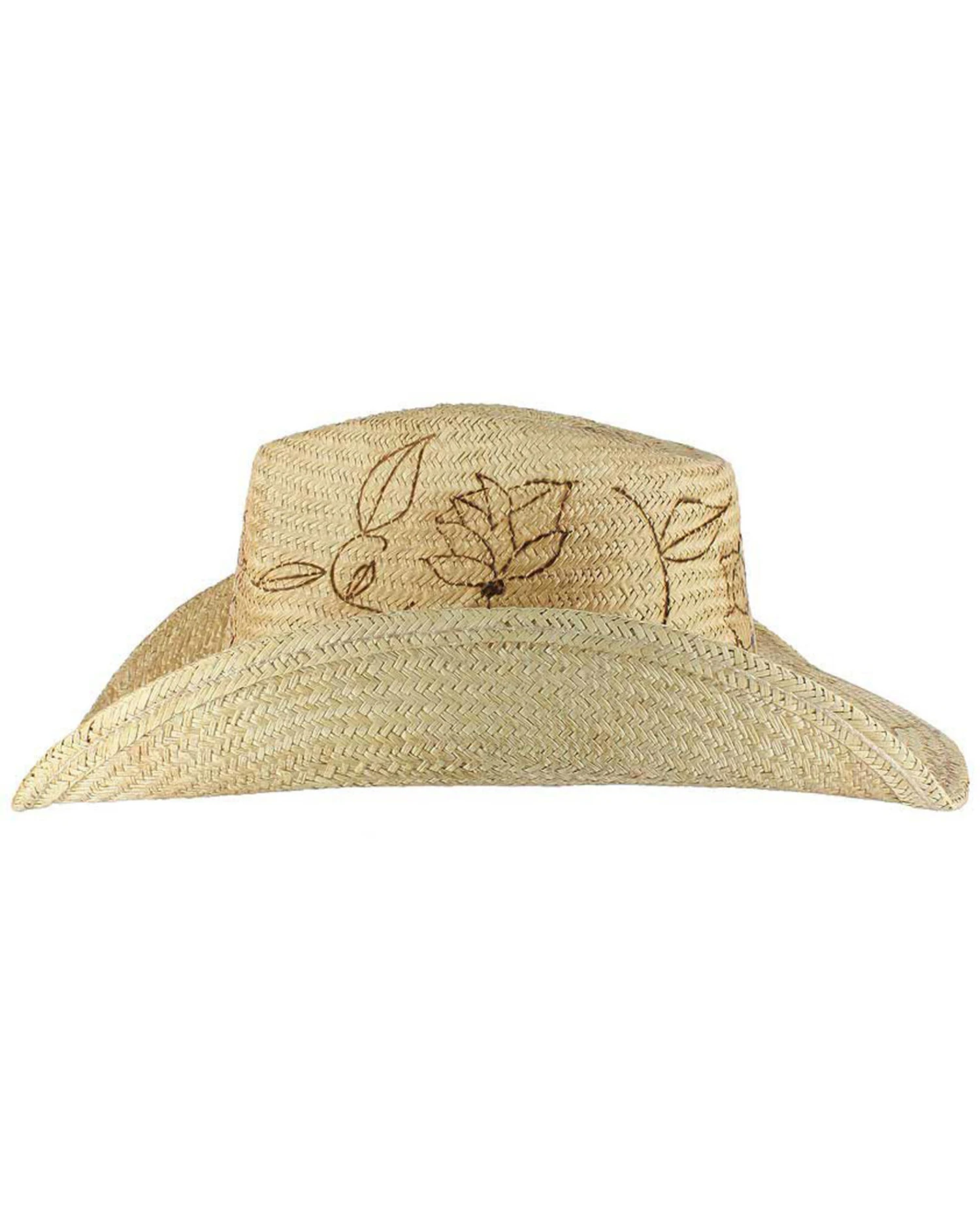 Shyanne Women's Floral Branded Straw Hat 5 Shyanne Women's Floral Branded Straw Hat - Image 3