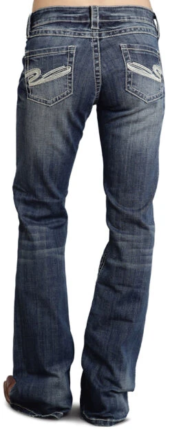 Stetson Women's 816 Fit White "S" Stitch Bootcut Jeans - Plus -Ariat Store 364F14 N9 P1